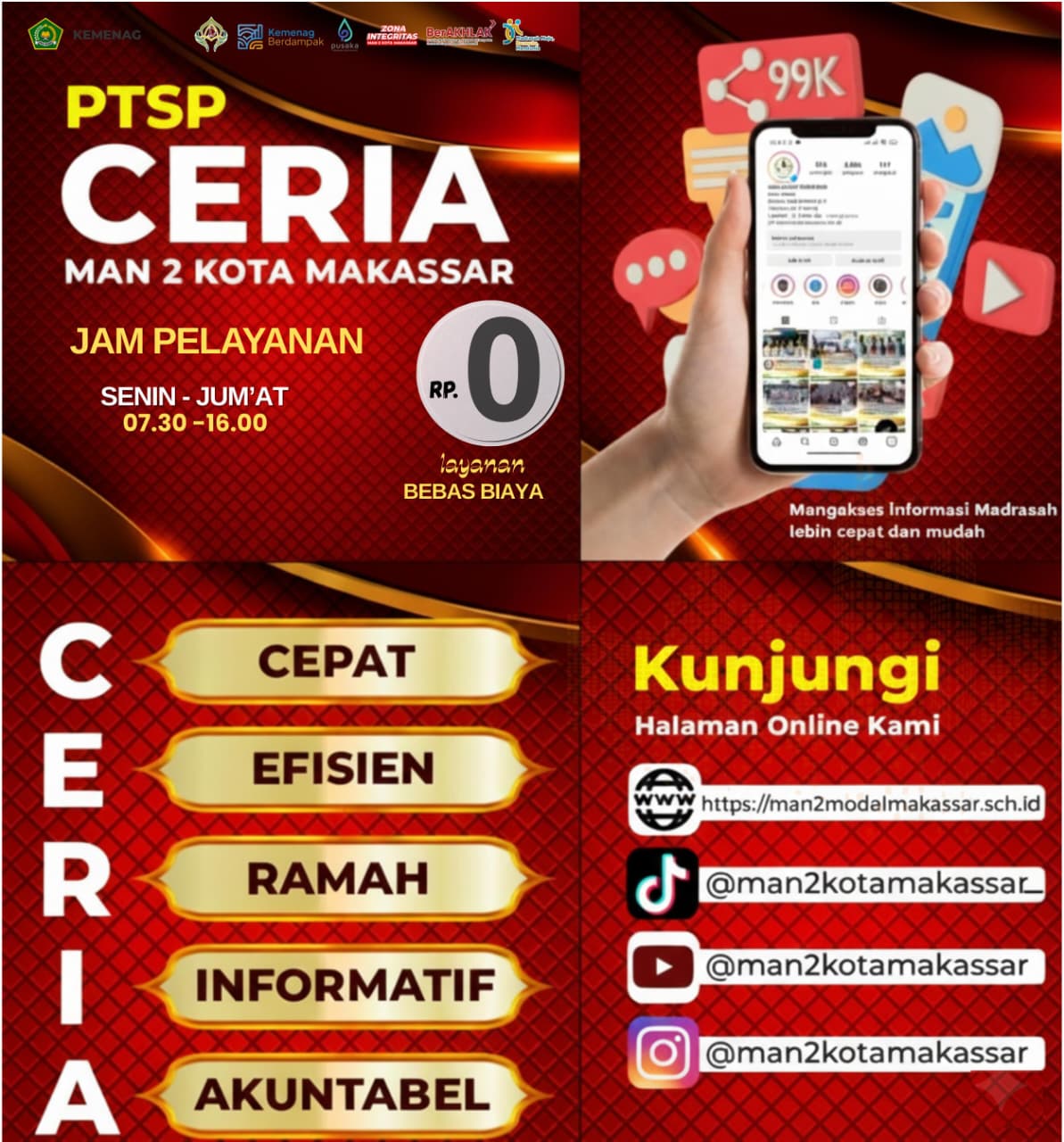 Jam dan Motto Pelayanan