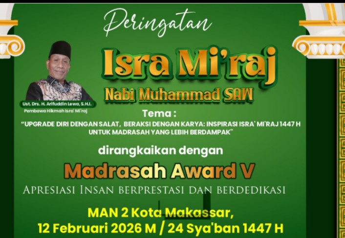 Peringatan Isra Mi'raj dirangkaikan Madrasah Award V