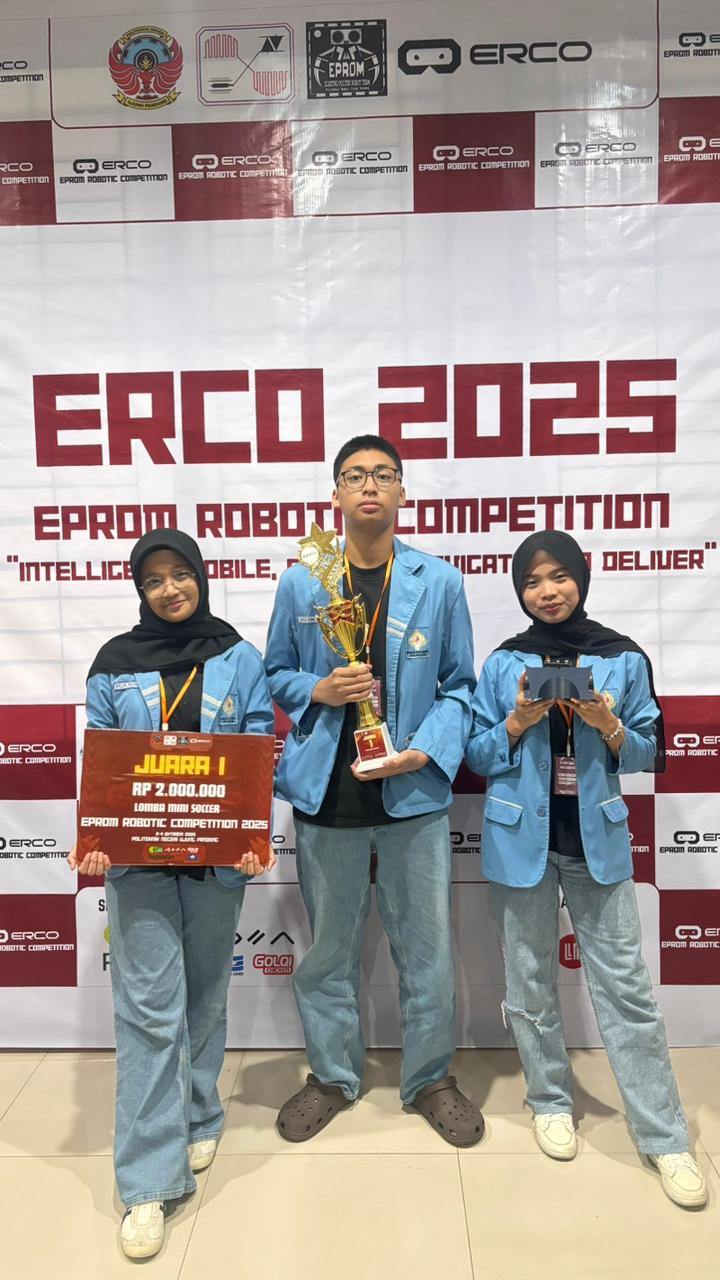 Raih Juara 1 Kategori Junior! Tim Robotik MAN 2 Kota Makassar Dominasi ERCO 2025 di PNUP