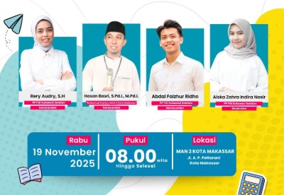 MAN 2 Kota Makassar dan BKKBN Gelar Seminar Get The Dialog Bring Your Voice