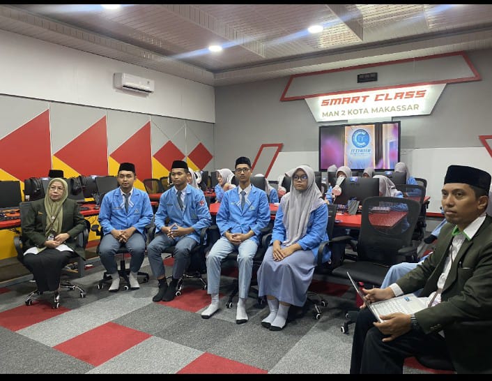 Siswa MAN 2 Kota Makassar Ikuti Launching PMB PTKIN 2026 Bersama Menteri Agama RI