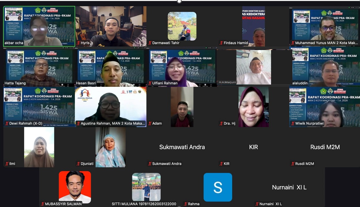 Perkuat Sinergi dan Transparansi, MAN 2 Kota Makassar Gelar Rakor Pra-RKAM Bersama Komite 