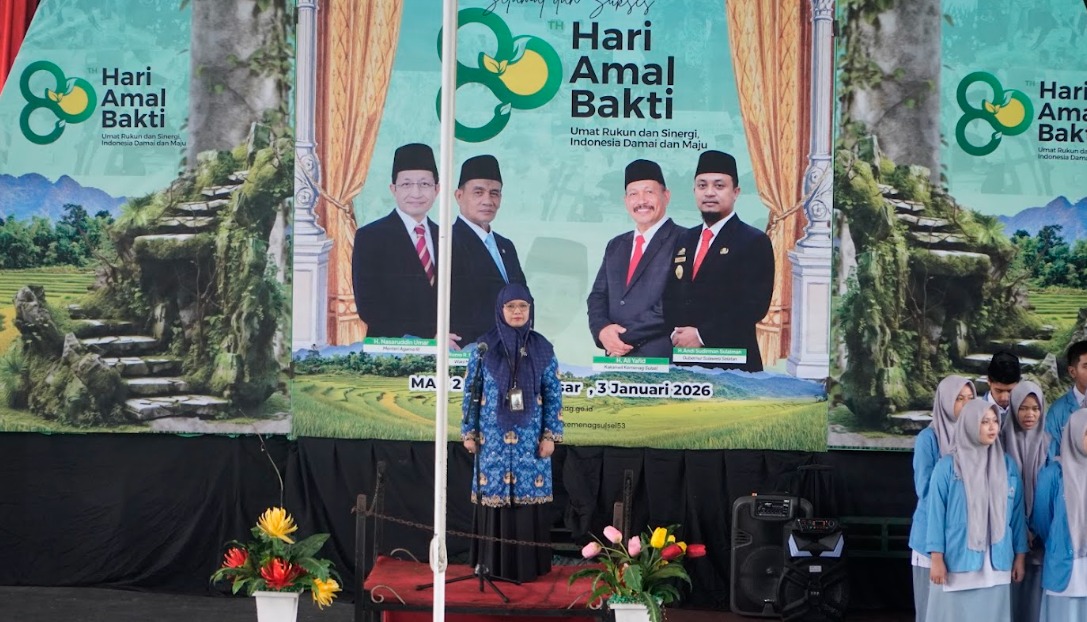 MAN 2 Kota Makassar Gelar Upacara Hari Kesadaran Nasional