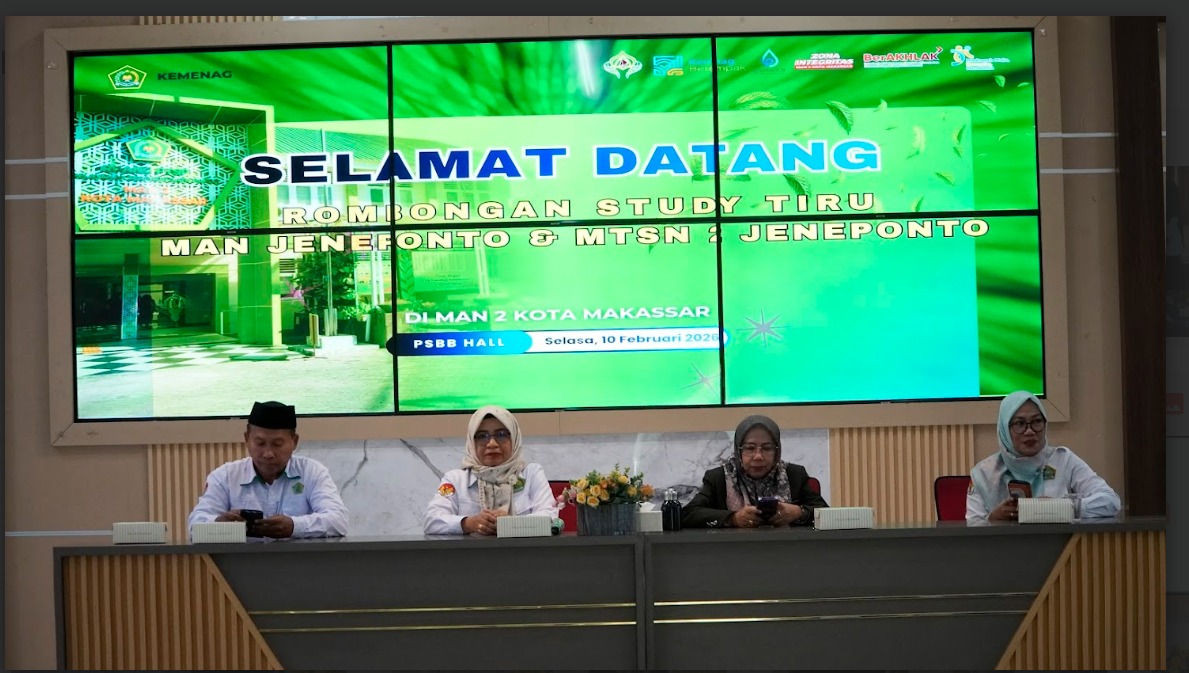Perkuat Sinergi, MAN 2 Kota Makassar Sambut Kunjungan Studi Tiru Zona Integritas dari MAN dan MTsN 2