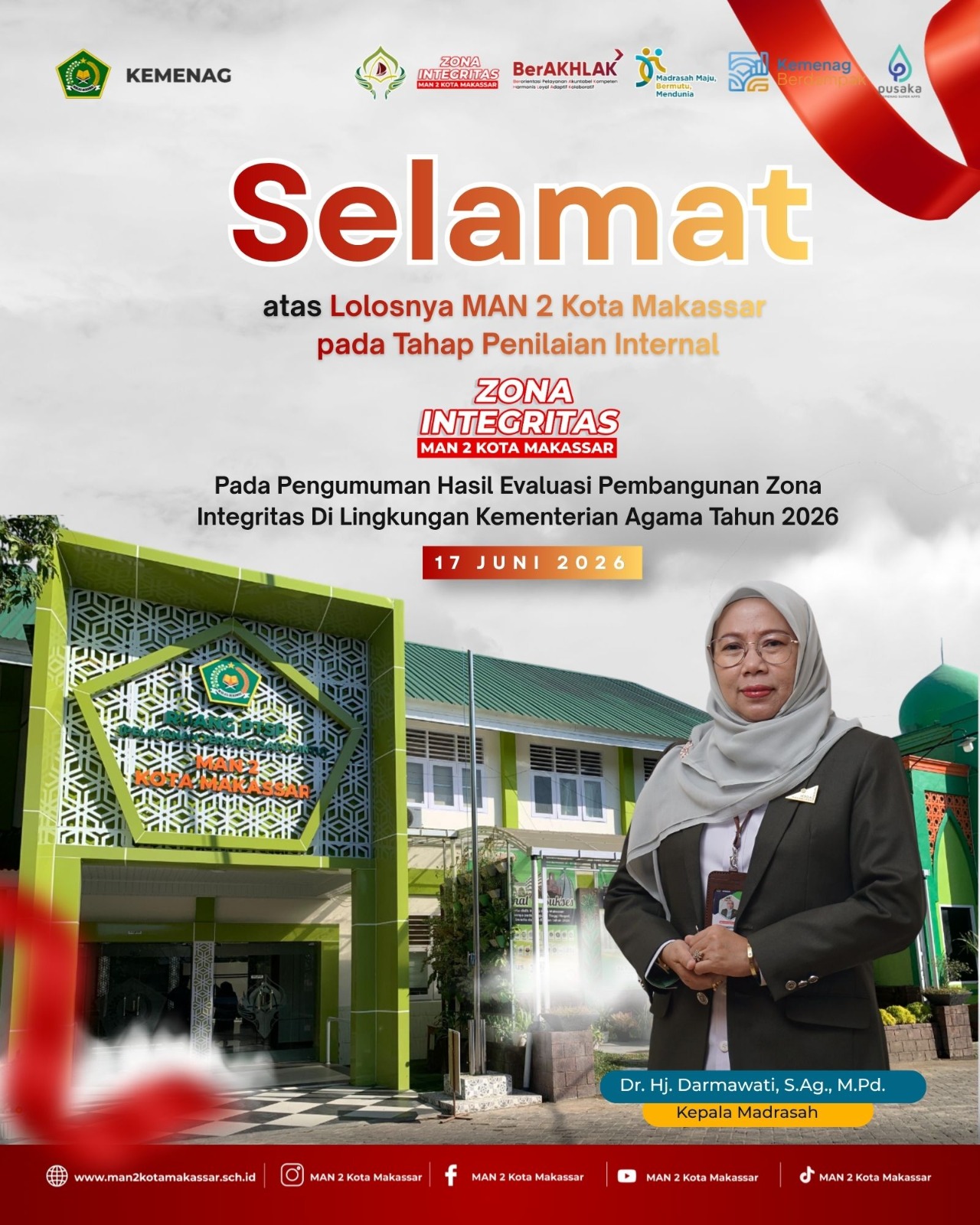 Lolos Evaluasi Zona Integritas Kemenag 2026, MAN 2 Kota Makassar Menuju WBK-WBBM