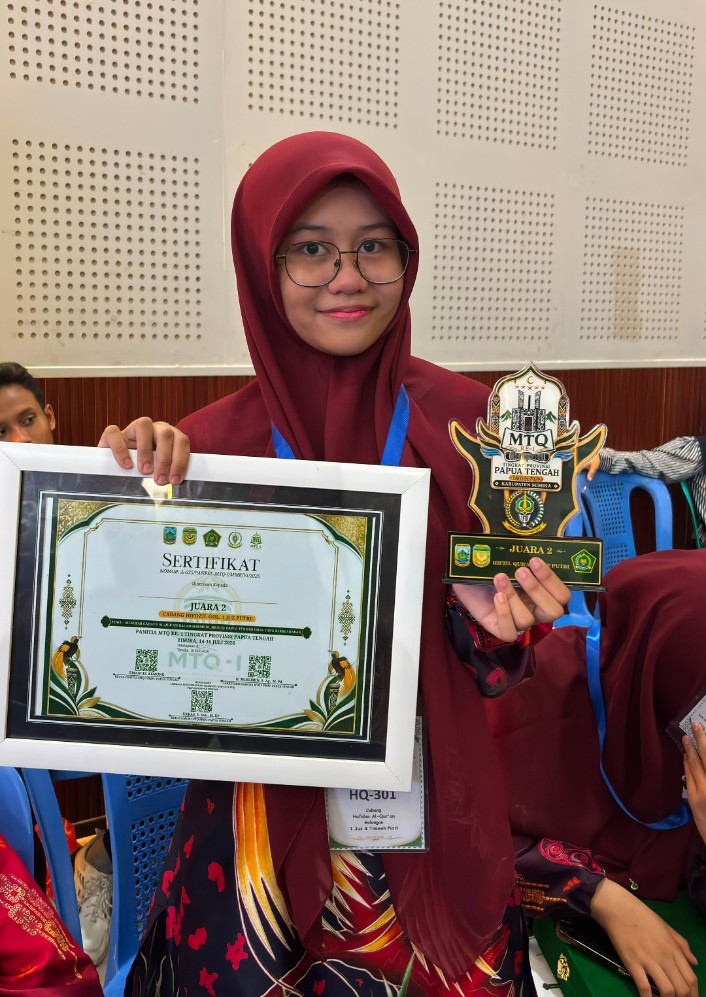 Murid MAN 2 Kota Makassar Raih Juara II MTQ Tingkat Provinsi Papua Tengah