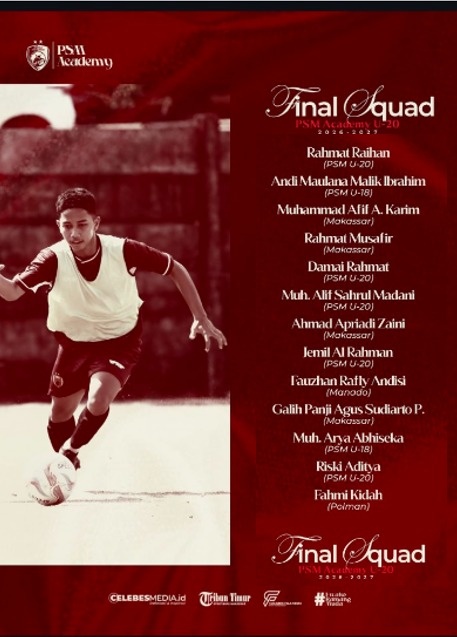 M. Afif A. Karim Tembus PSM U-20, Bawa Semangat MAN 2 Kota Makassar ke Level Lebih Tinggi